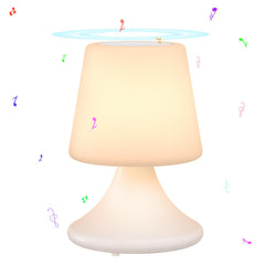 uuffoo Table Lamp with Bluetooth Speaker Waterproof Patio Wireless Outdoor Speaker with Lights RGB IP44 Ideal for Patio Pool Party Gifts