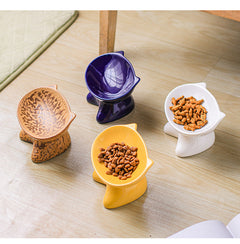Ceramic Cat Face Food Bowl