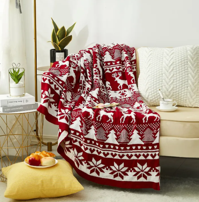 Knitted Throw Blanket