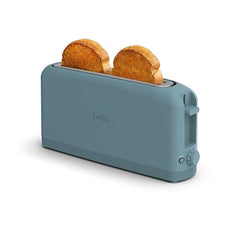 bella 2 Slice Slim Toaster 6 Setting Shade Control w Reheat and Cancel Buttons Removable Crumb Tray 10” Long Slot Anti Jam & Auto Shutoff Auto Centering Guides and Cord Wrap 900 Watt Surf