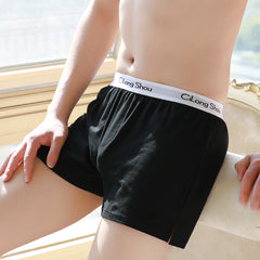 Men's Simple Pure Cotton Boxer Briefs