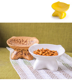 Ceramic Cat Face Food Bowl