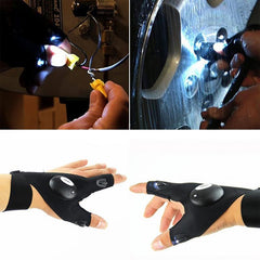 LED Fishing Gloves with Light for Outdoor Repairs